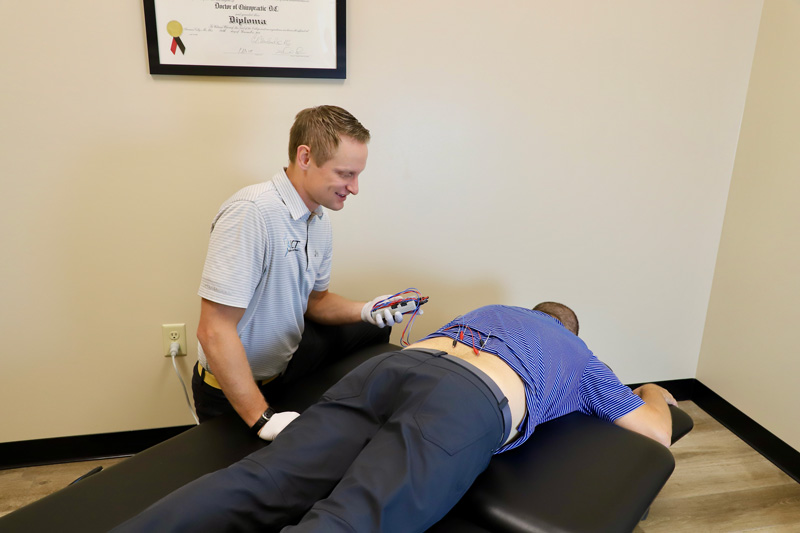 dr keith sparks dry needling a patient