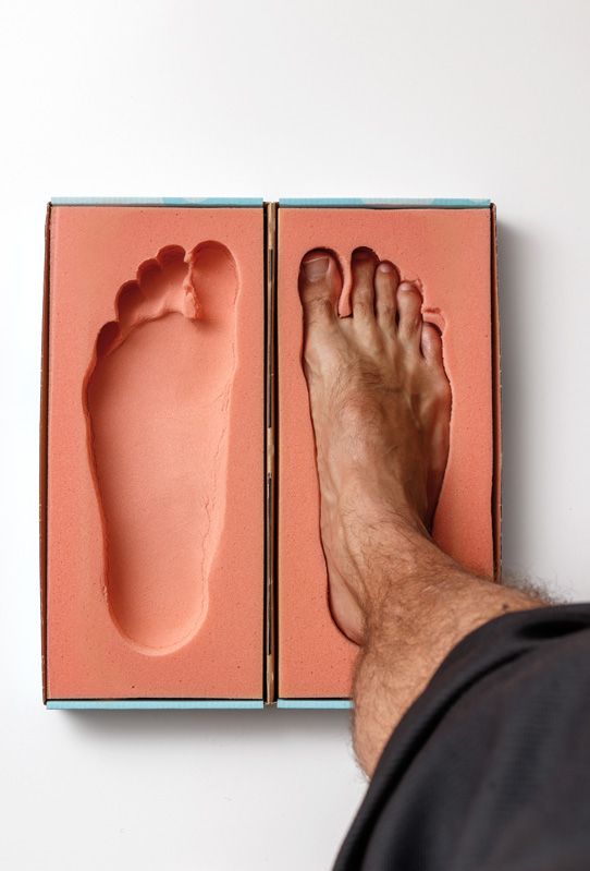 mold cast for custom foot orthotics